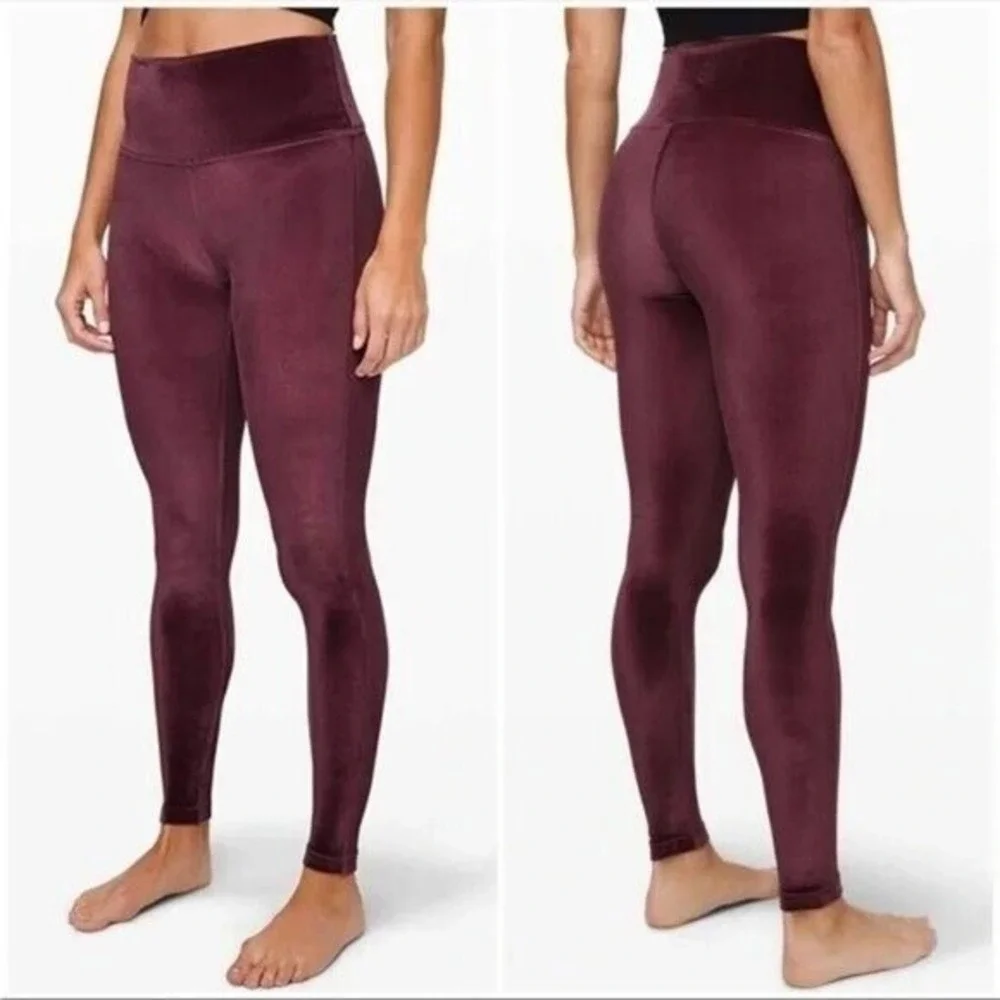 Lululemon Velvet Legging Women's Size‎ 4 Wunder Lounge High-Rise Soft Athleisure